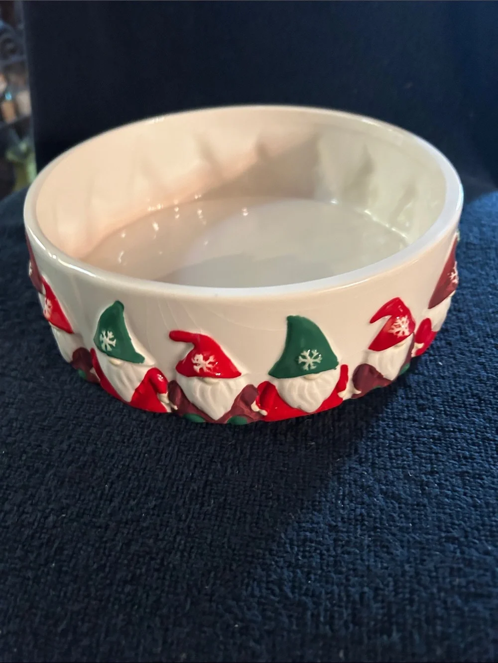Peppermint & Pine Festive Gnome Ceramic Treat Jar with Lid